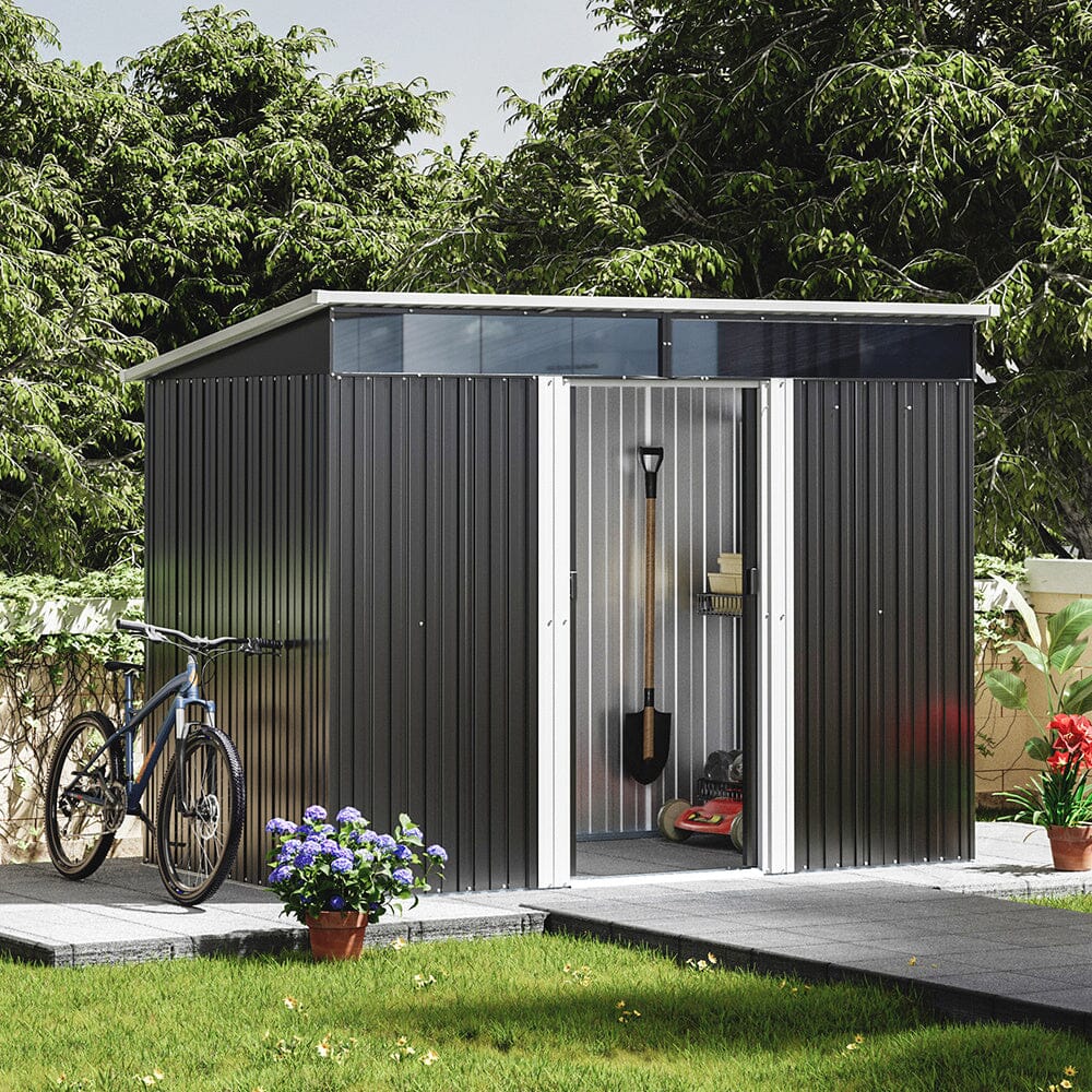 Metal Shed with Windows
