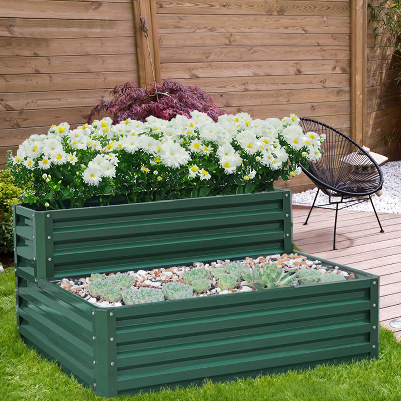 Outdoor Galvanized Steel Garden Bed