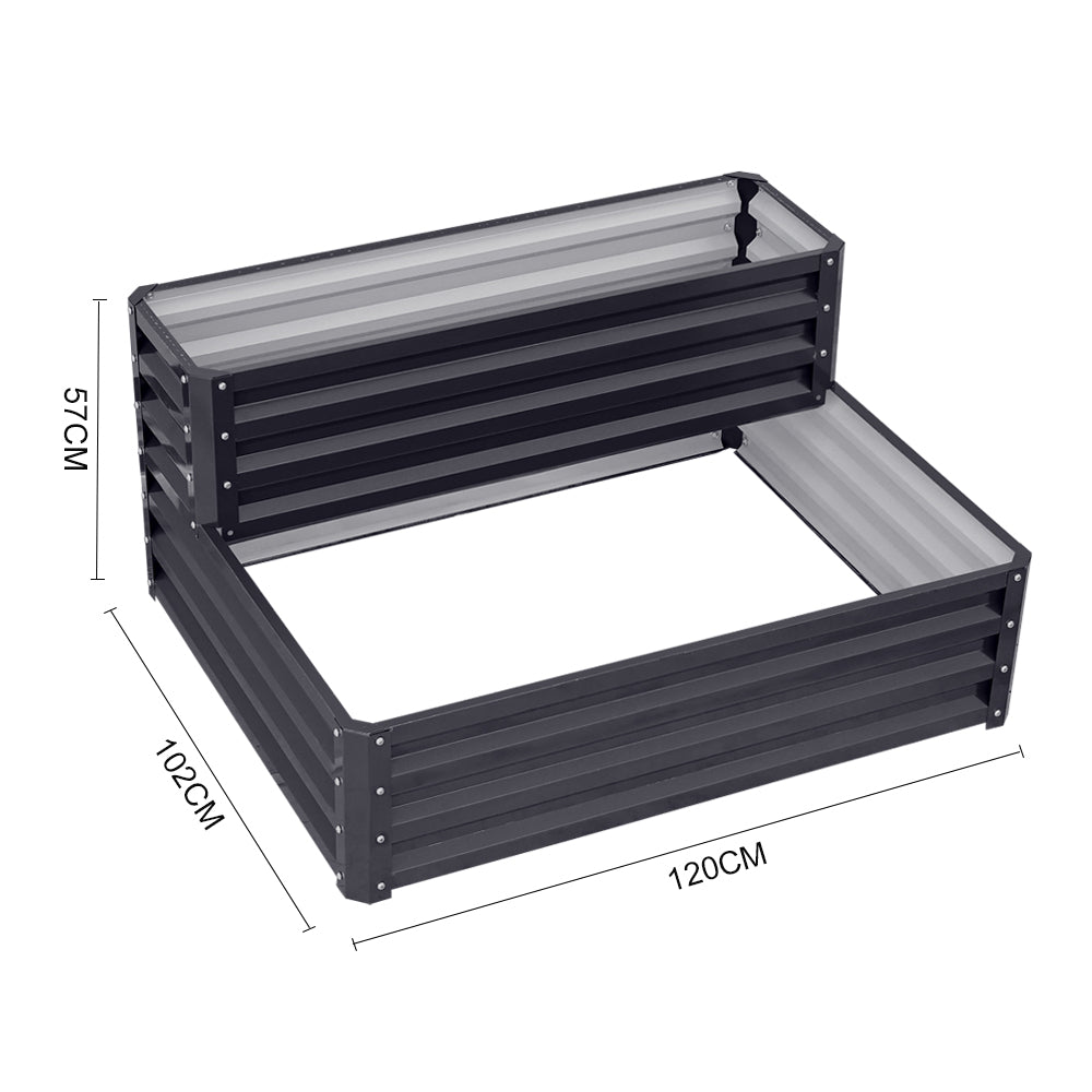 Outdoor Galvanized Steel Garden Bed
