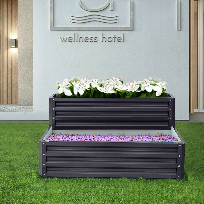Outdoor Galvanized Steel Garden Bed