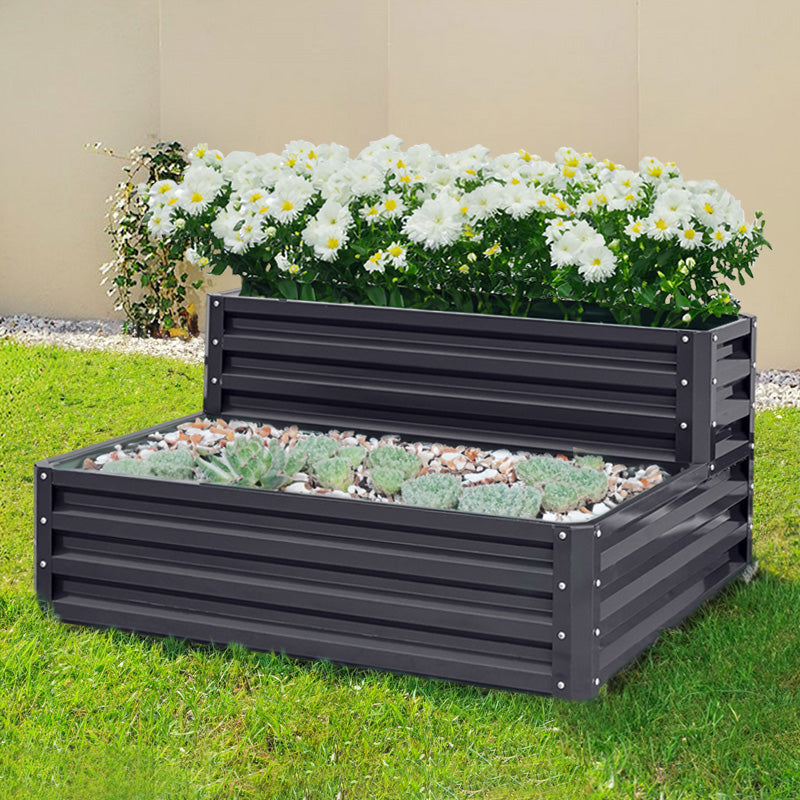 Outdoor Galvanized Steel Garden Bed