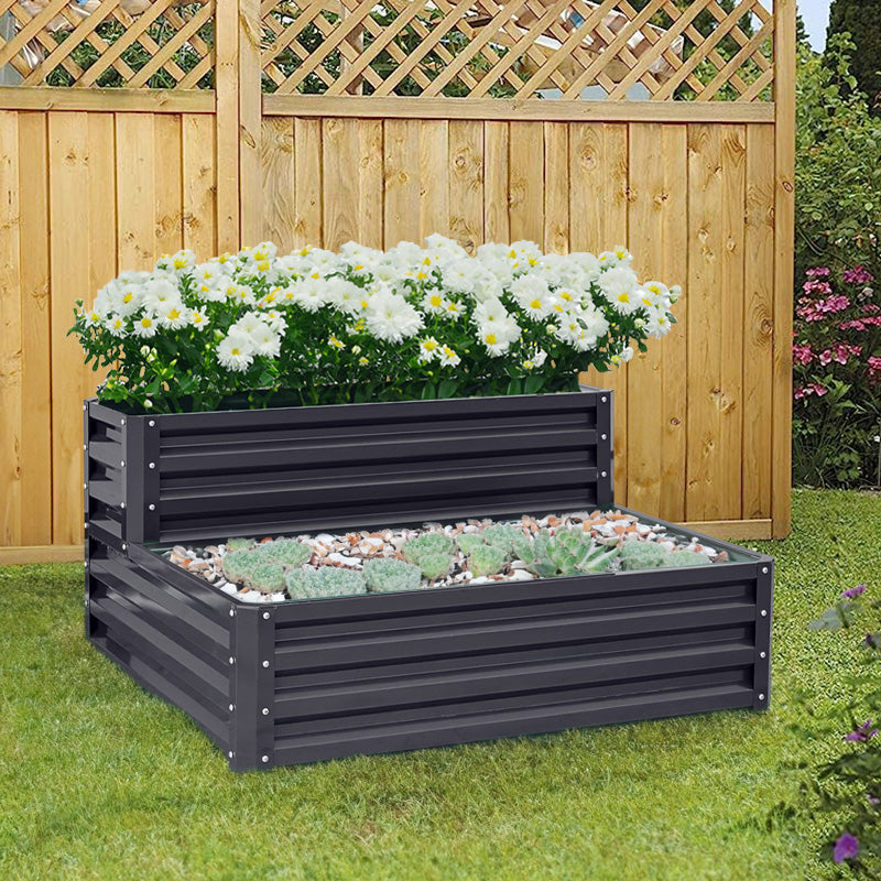 Outdoor Galvanized Steel Garden Bed