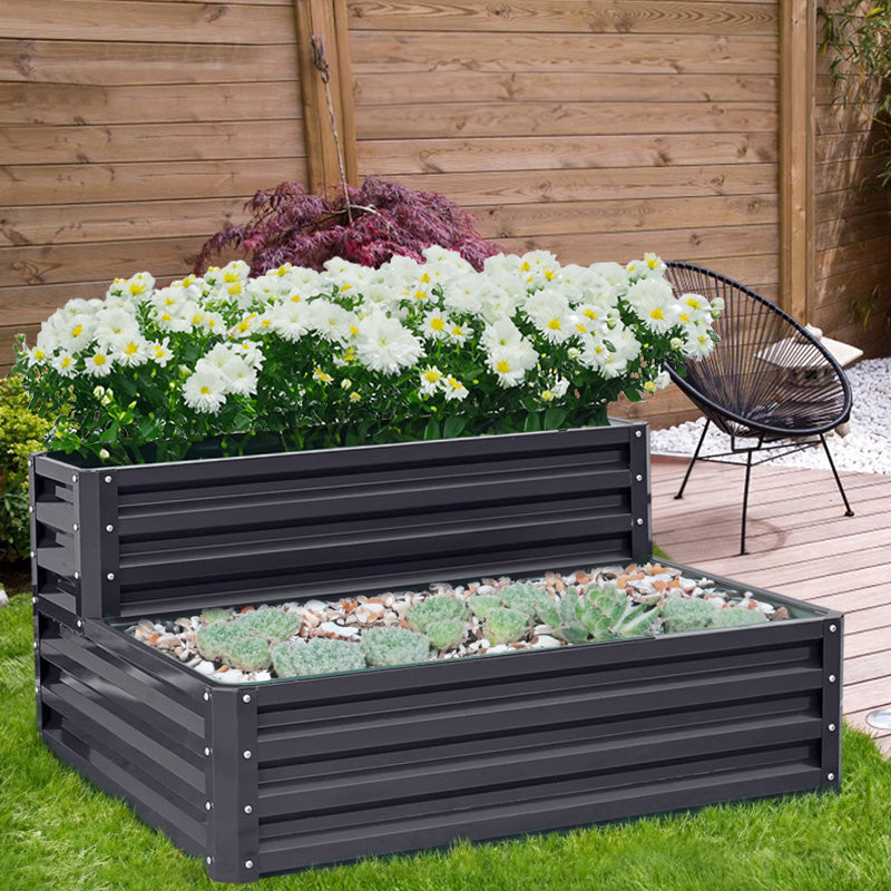 Outdoor Galvanized Steel Garden Bed