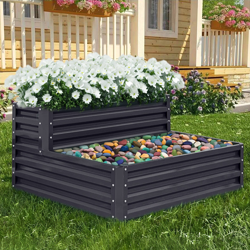 Outdoor Galvanized Steel Garden Bed