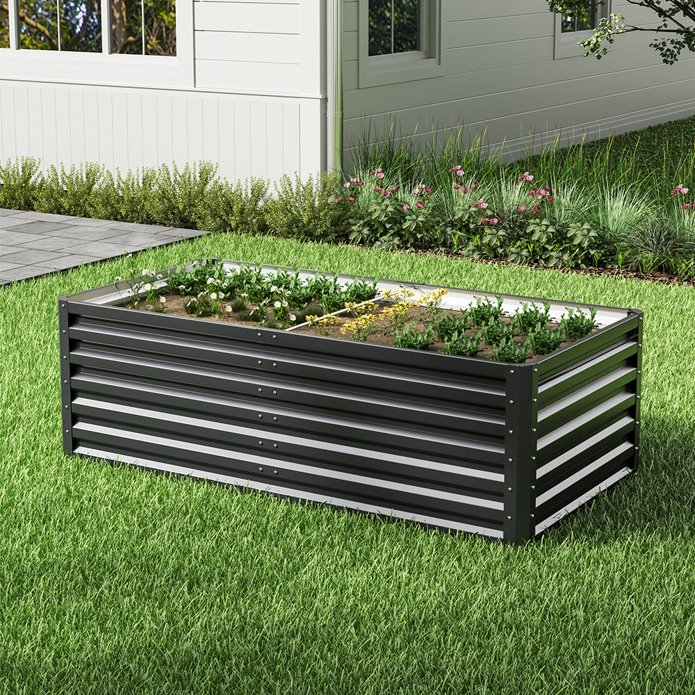Outdoor Galvanized Steel Garden Bed