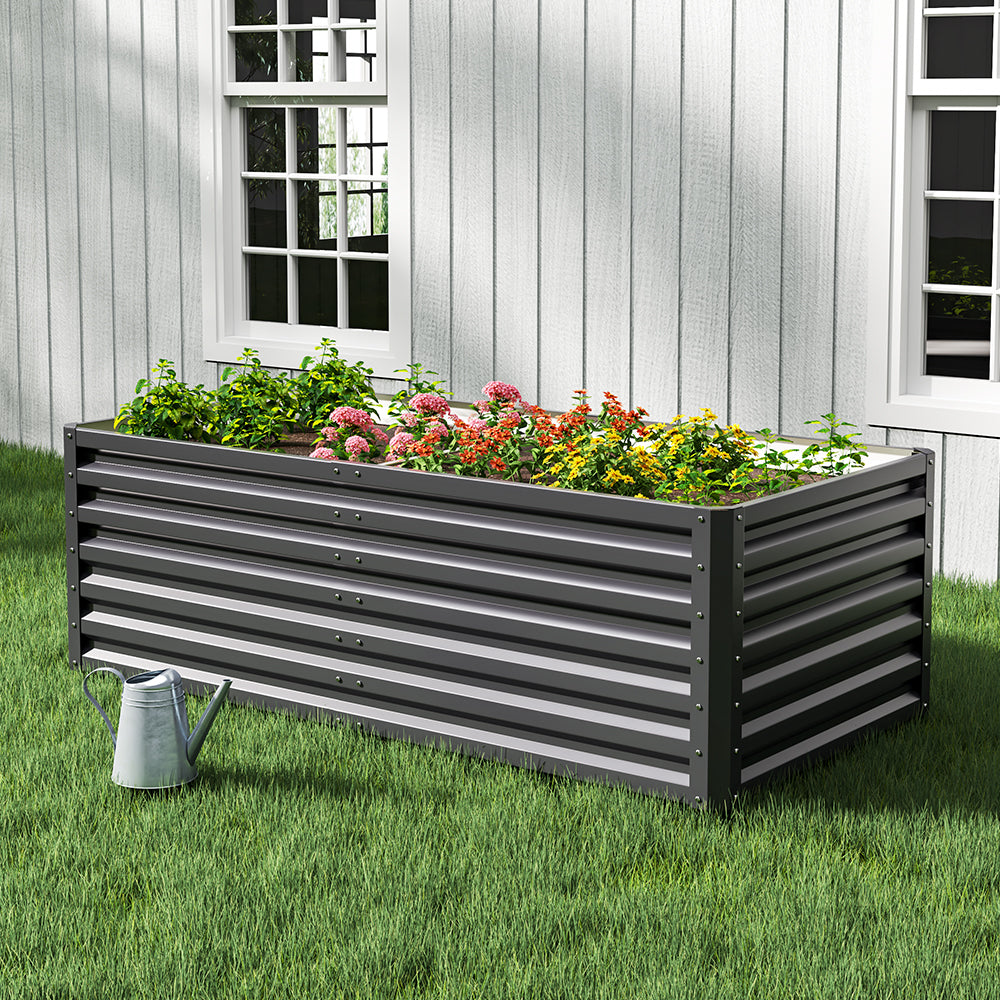 Outdoor Galvanized Steel Garden Bed