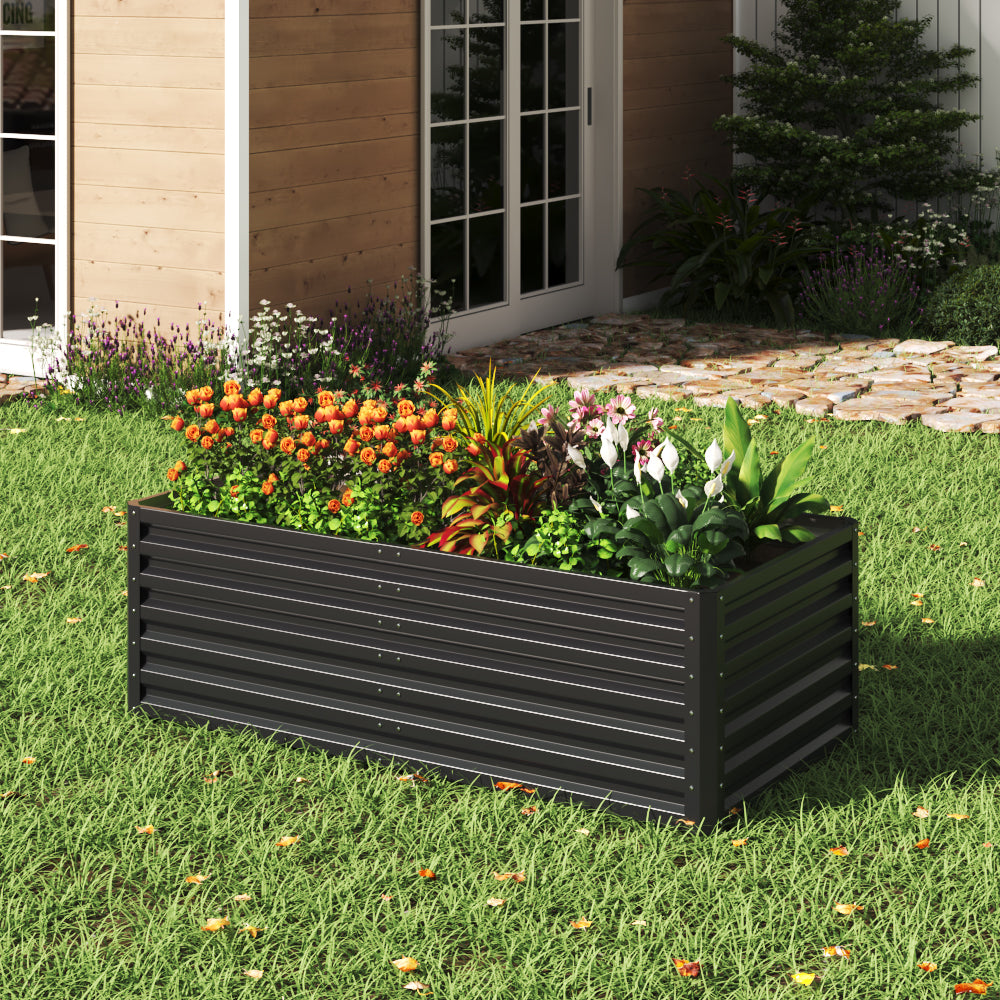 Outdoor Galvanized Steel Garden Bed