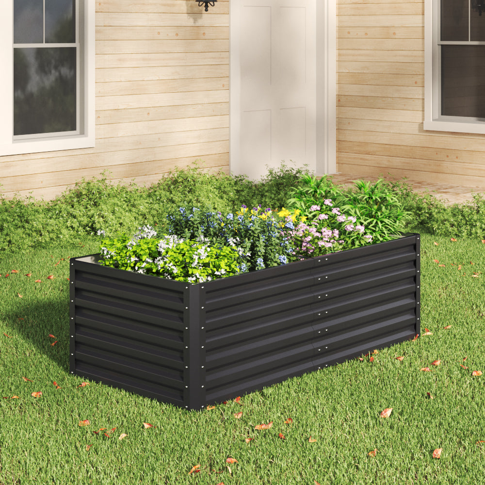 Outdoor Galvanized Steel Garden Bed