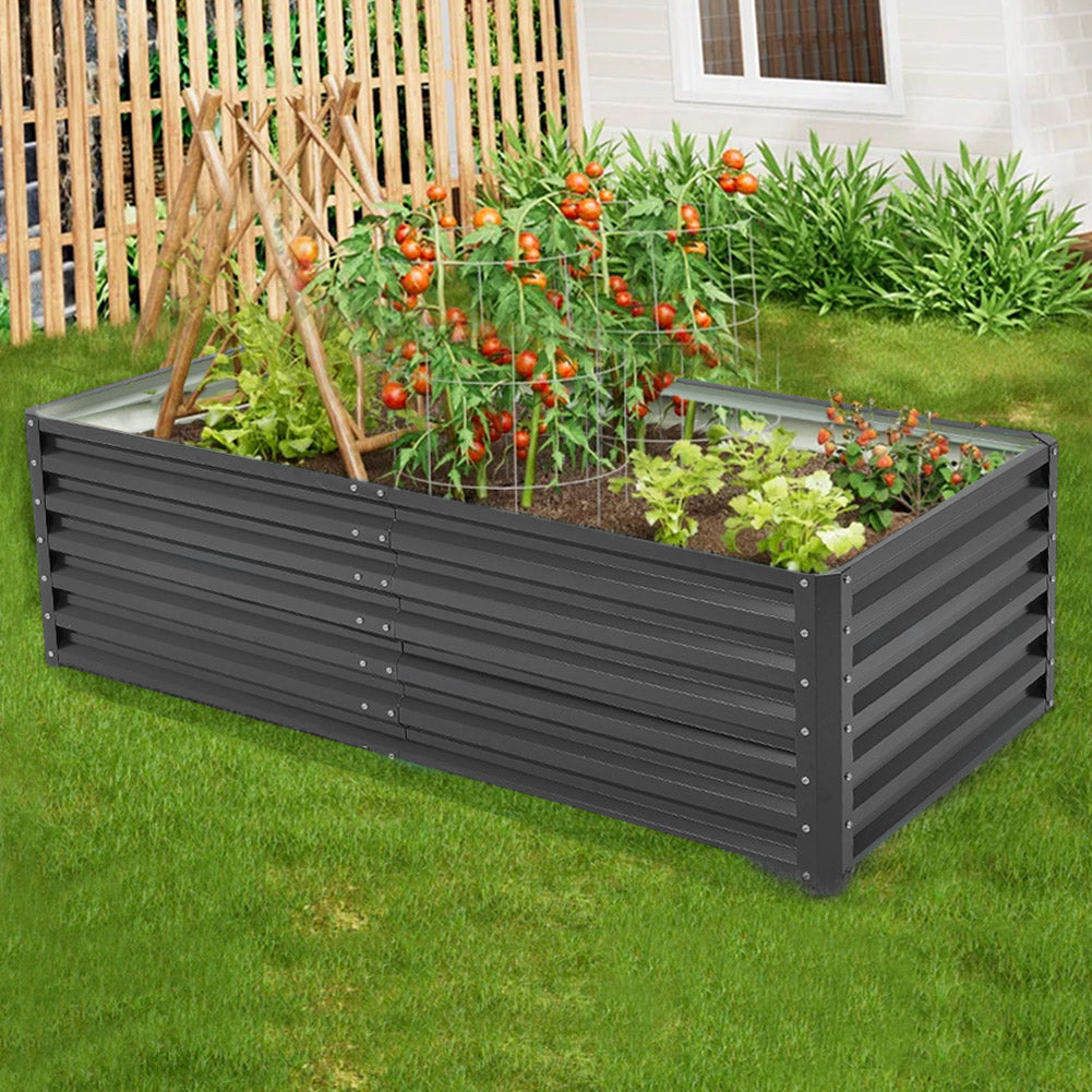 Outdoor Galvanized Steel Garden Bed