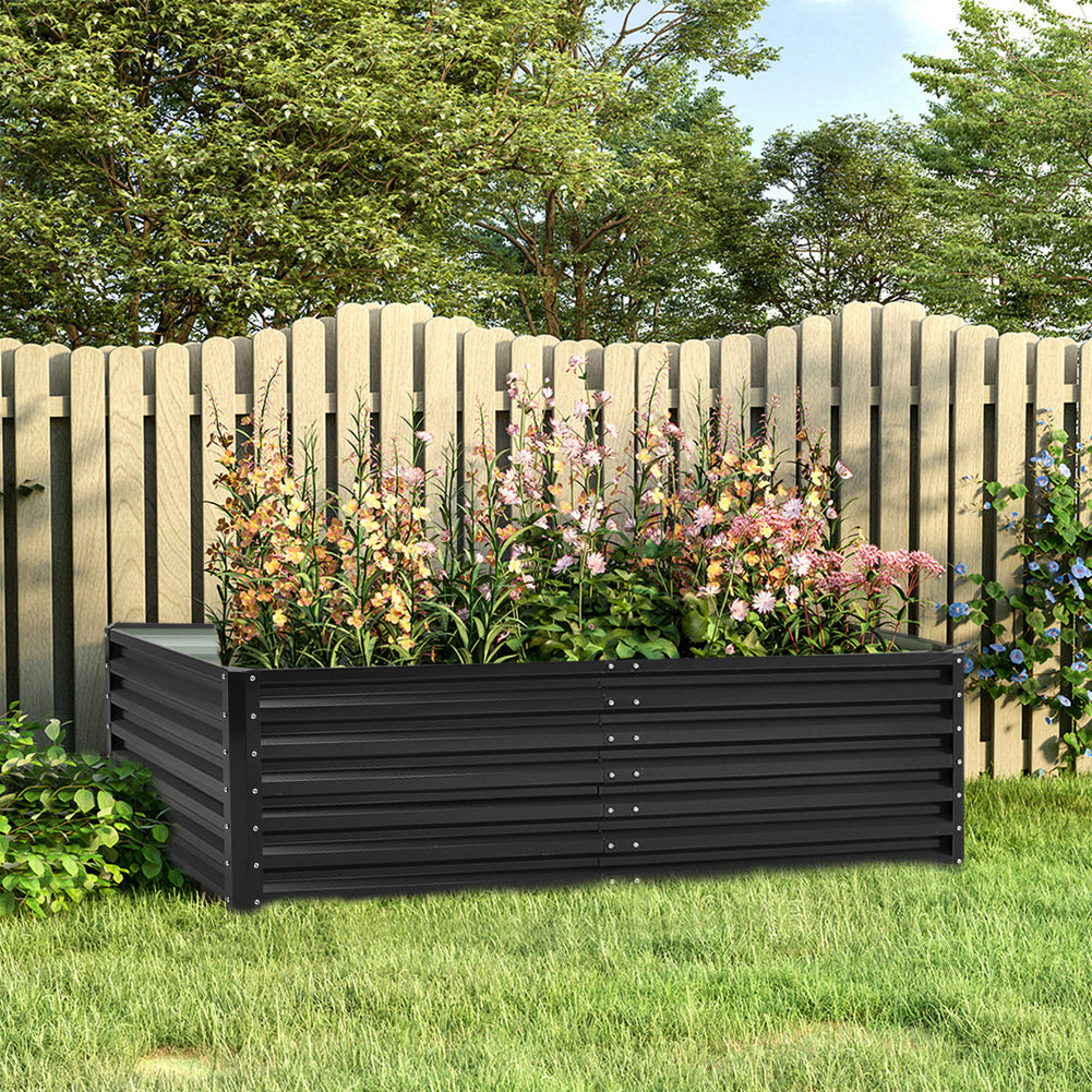 Outdoor Galvanized Steel Garden Bed