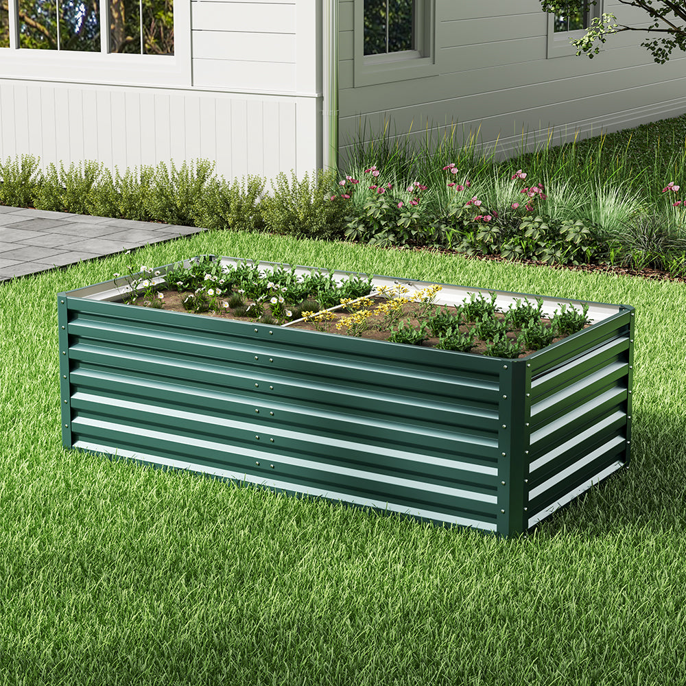 Outdoor Galvanized Steel Garden Bed