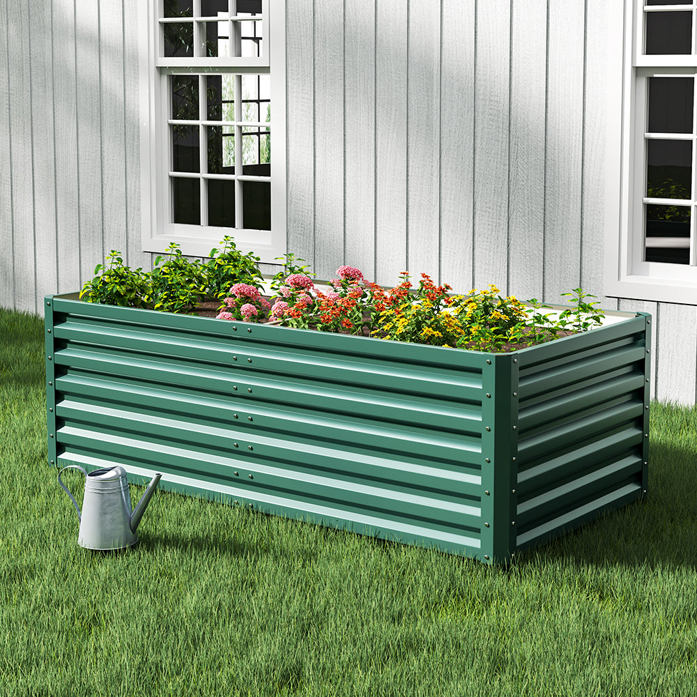 Outdoor Galvanized Steel Garden Bed