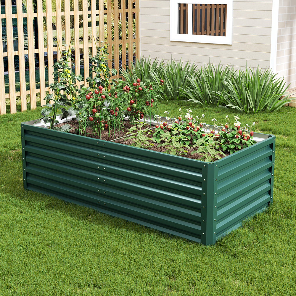Outdoor Galvanized Steel Garden Bed