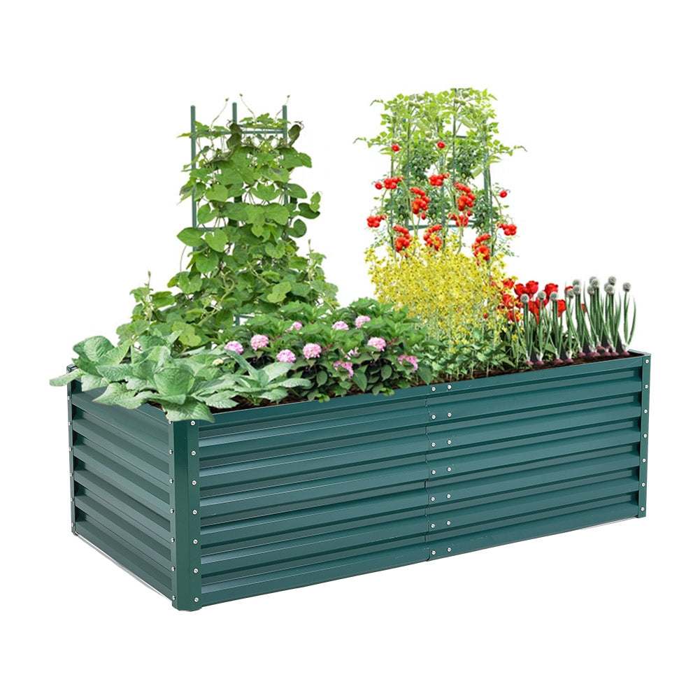 Outdoor Galvanized Steel Garden Bed