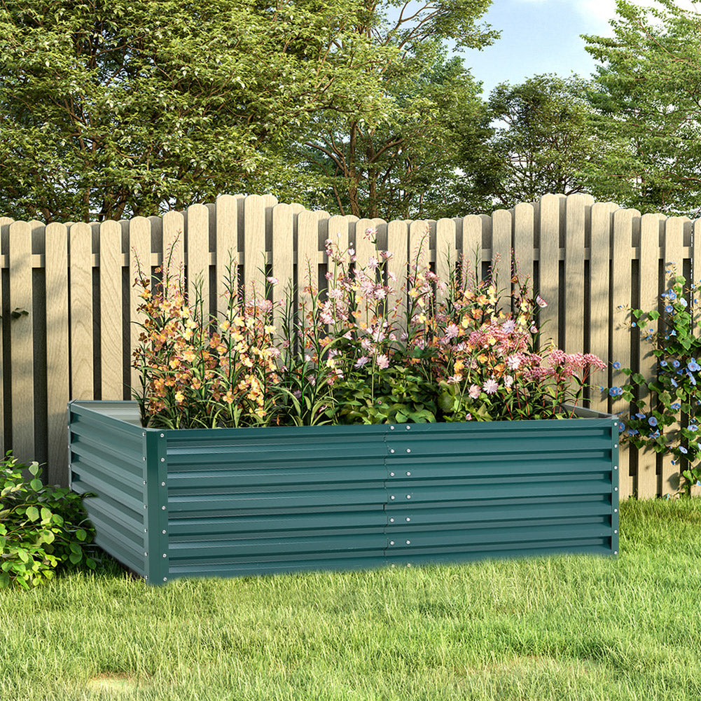 Outdoor Galvanized Steel Garden Bed