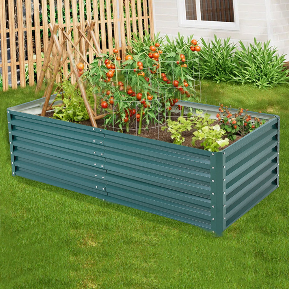 Outdoor Galvanized Steel Garden Bed
