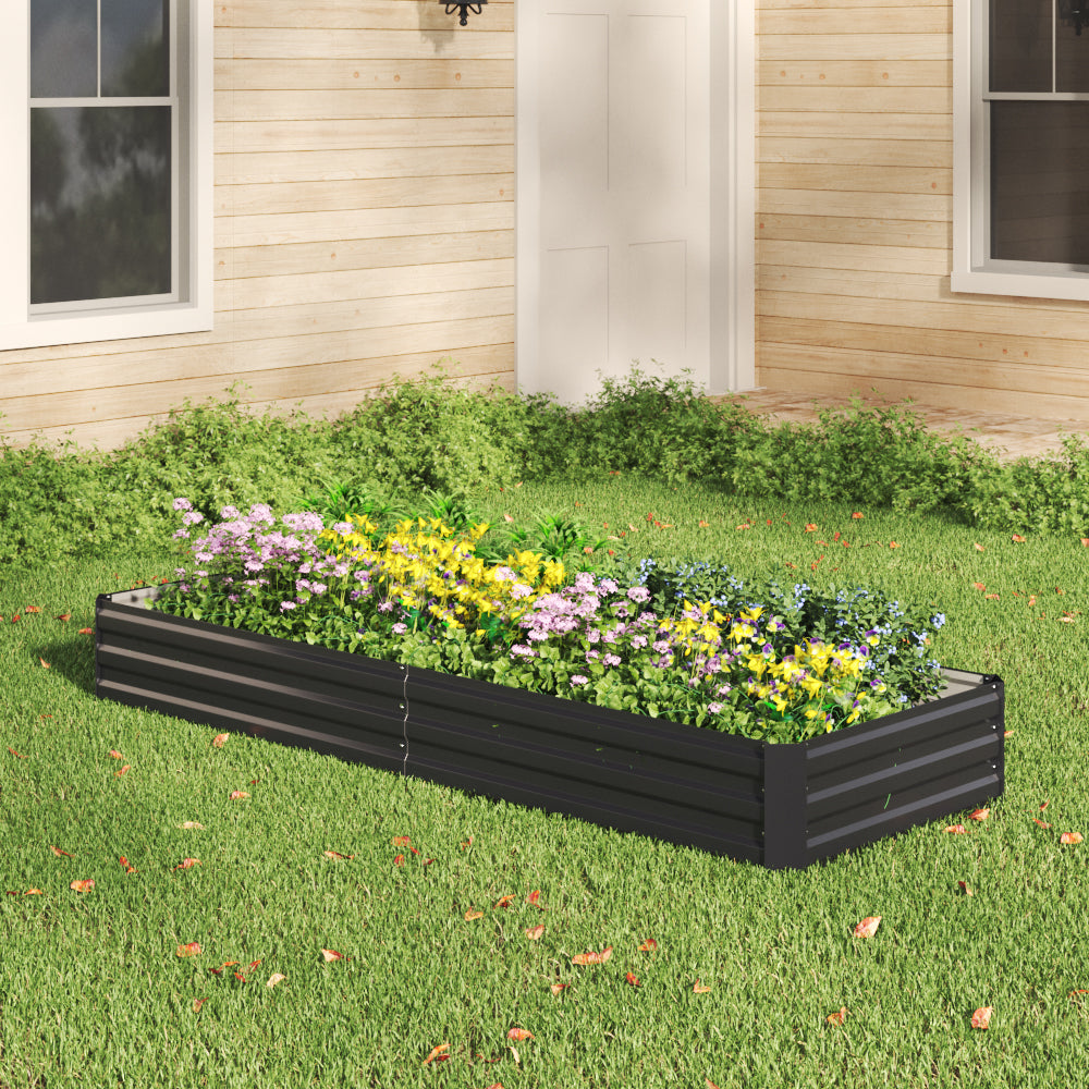 Outdoor Galvanized Steel Garden Bed