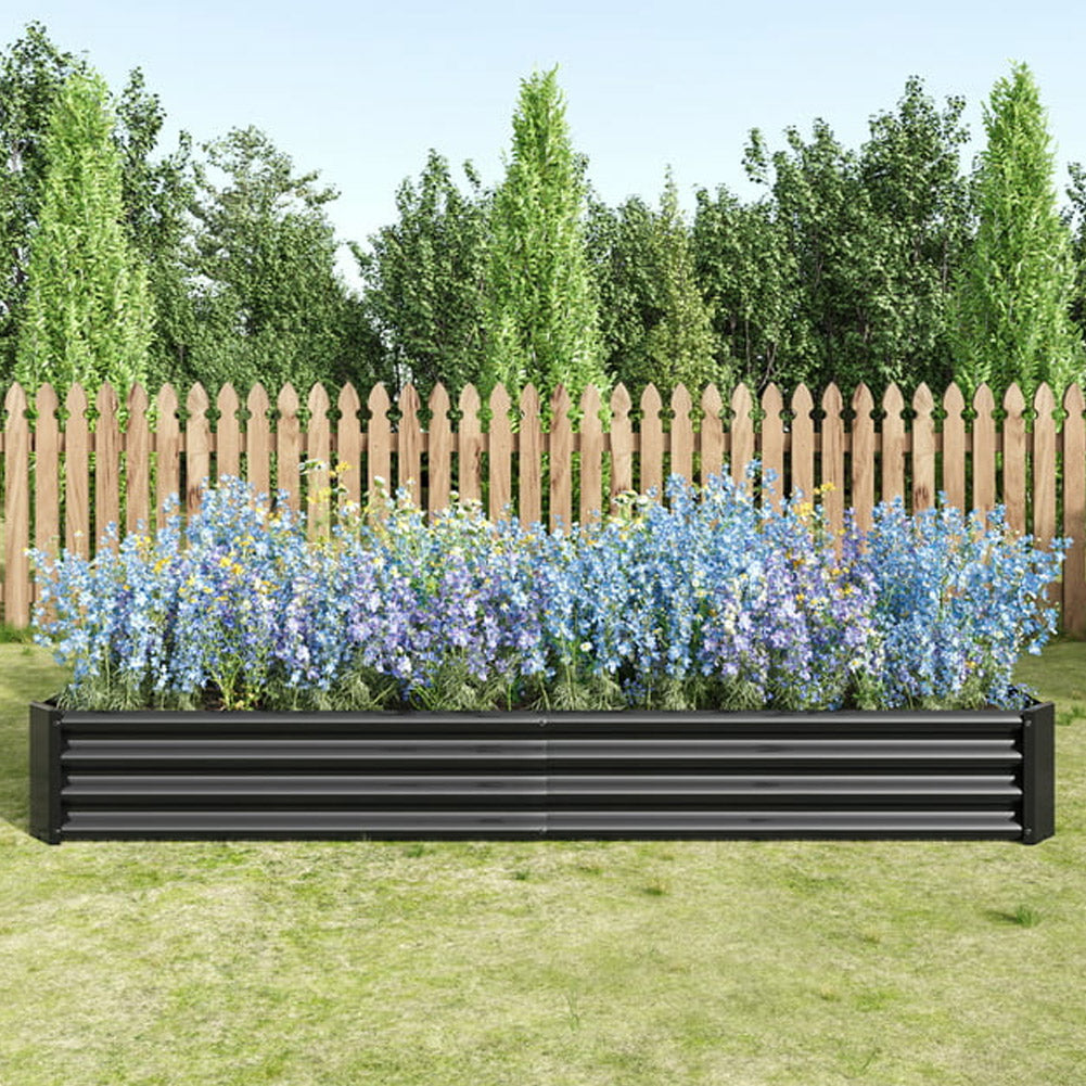 Outdoor Galvanized Steel Garden Bed