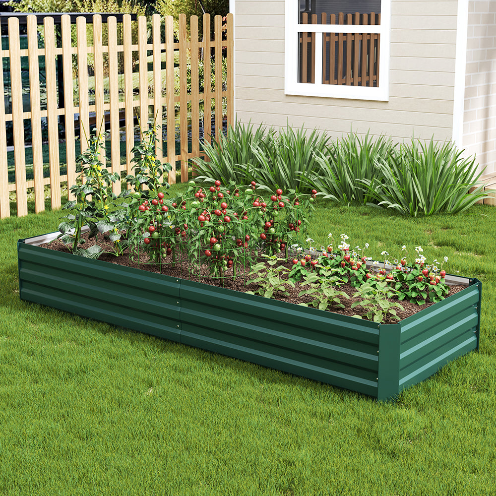 Outdoor Galvanized Steel Garden Bed