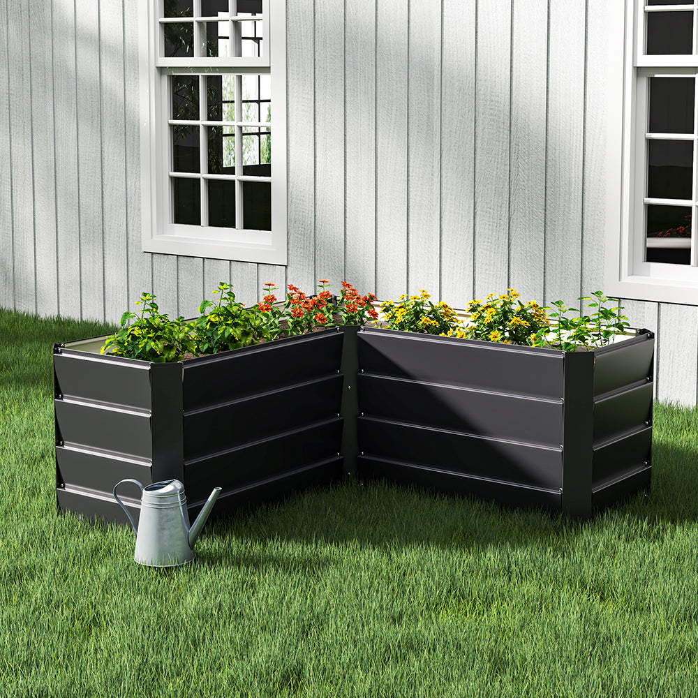 Outdoor Galvanized Steel Garden Bed