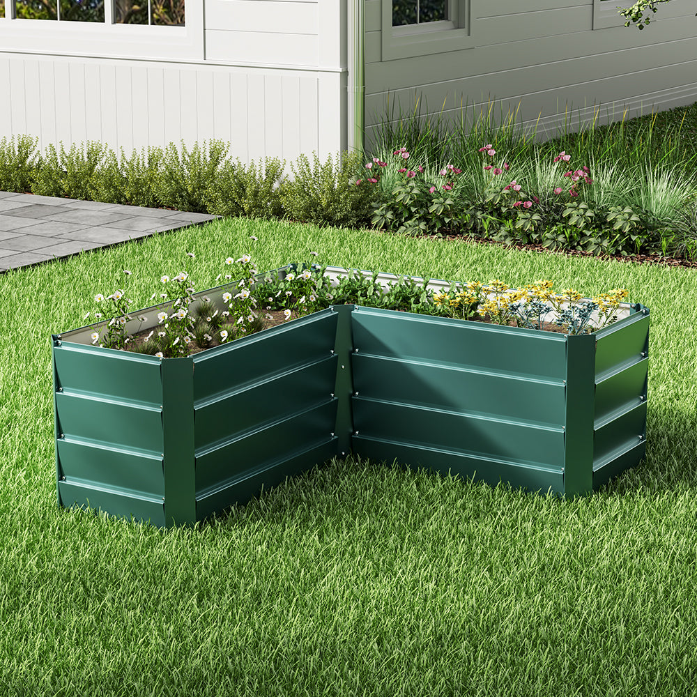 Outdoor Galvanized Steel Garden Bed