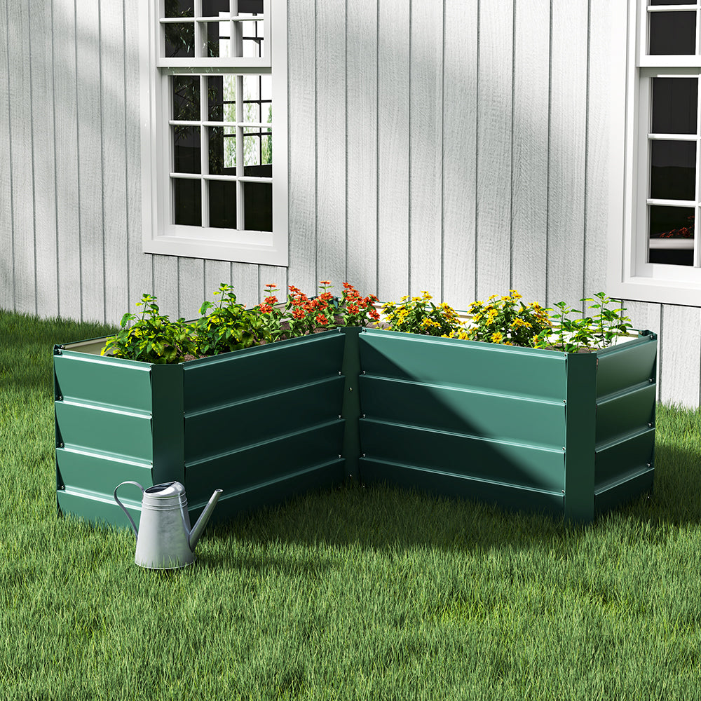 Outdoor Galvanized Steel Garden Bed