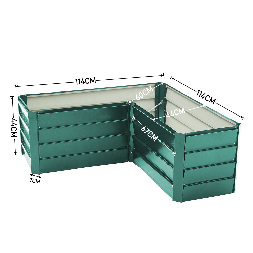 Outdoor Galvanized Steel Garden Bed