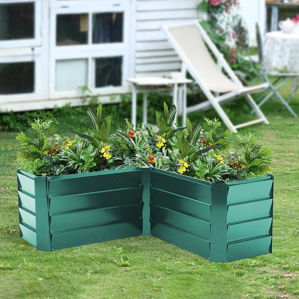 Outdoor Galvanized Steel Garden Bed