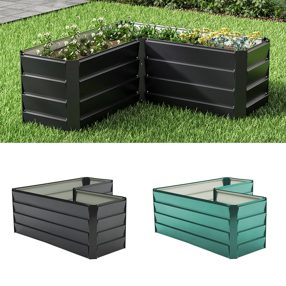 Outdoor Galvanized Steel Garden Bed