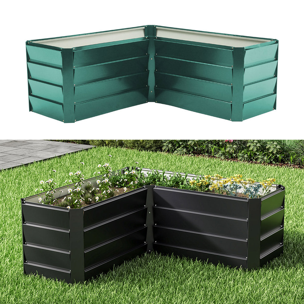 Outdoor Galvanized Steel Garden Bed