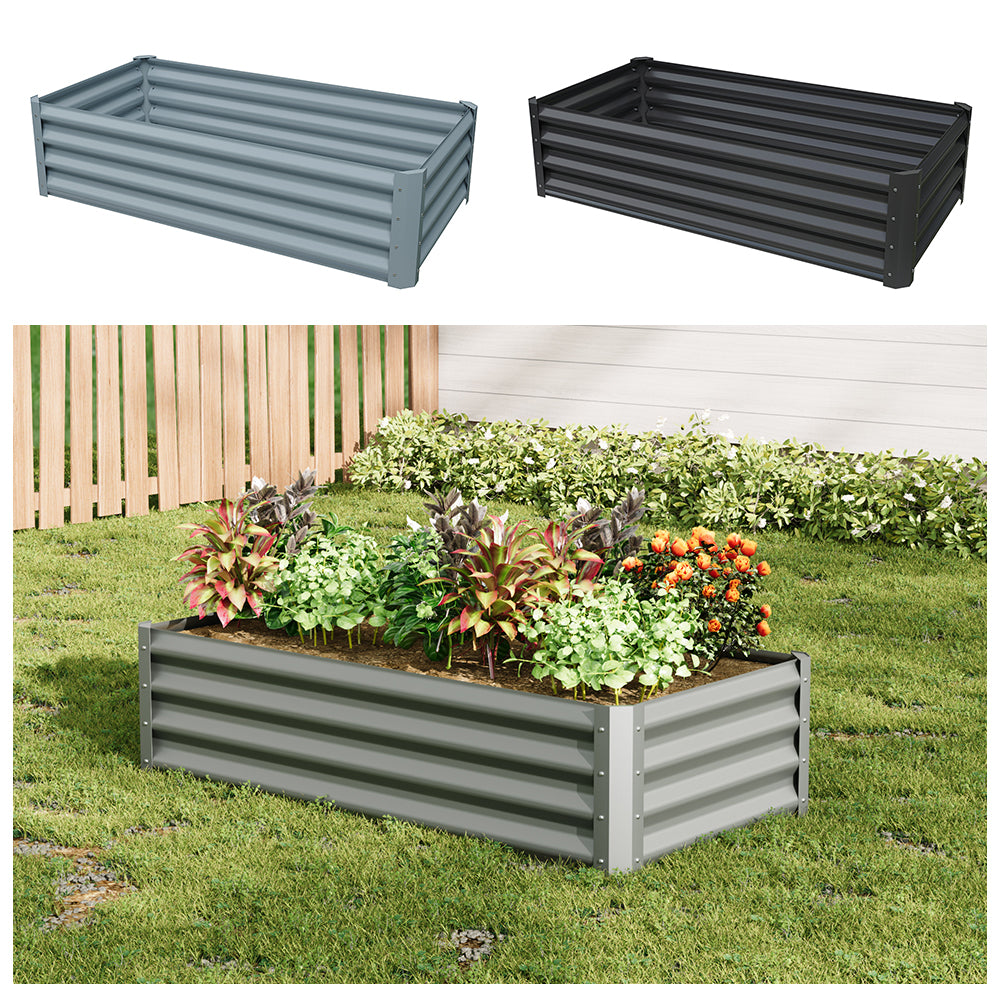 Outdoor Galvanized Steel Garden Bed