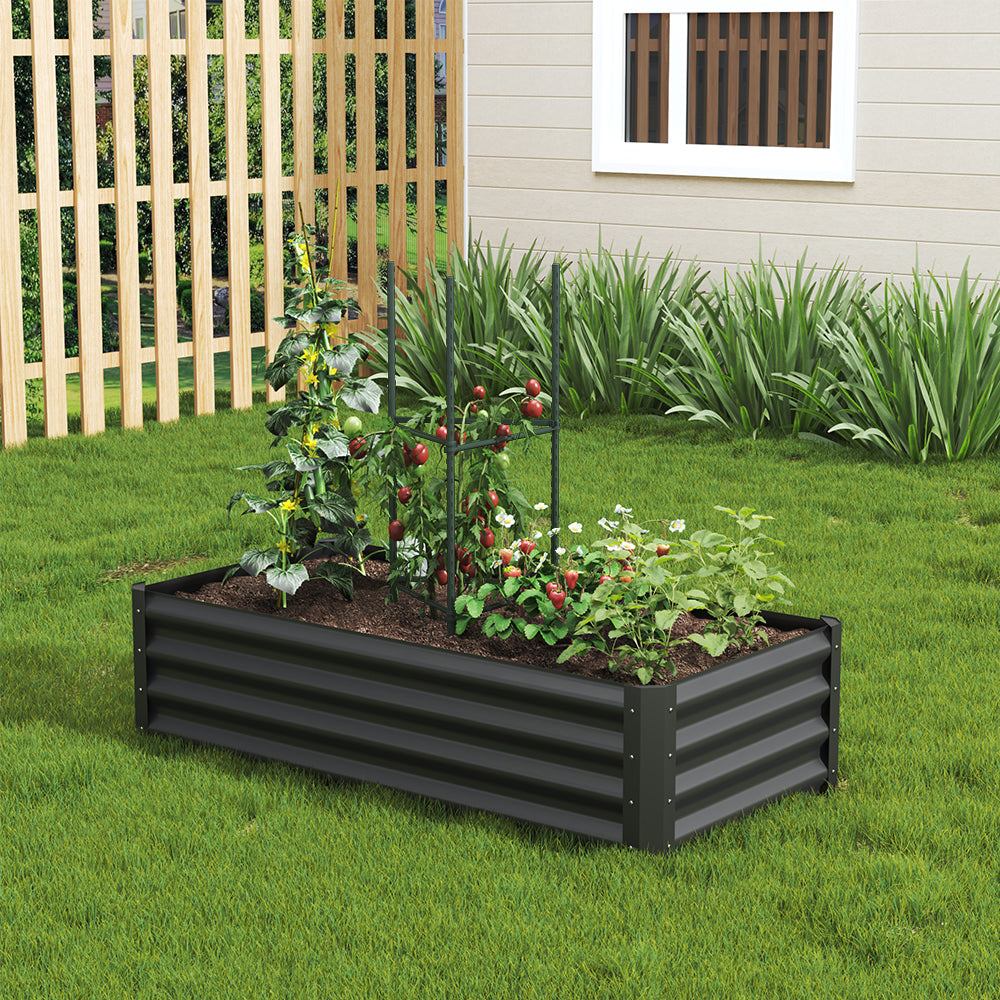 Outdoor Galvanized Steel Garden Bed