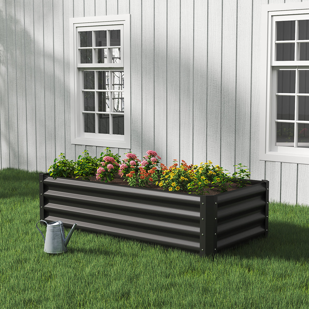 Outdoor Galvanized Steel Garden Bed