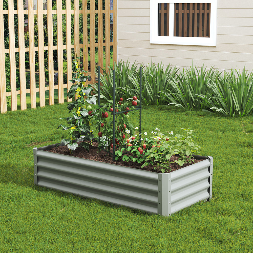 Outdoor Galvanized Steel Garden Bed