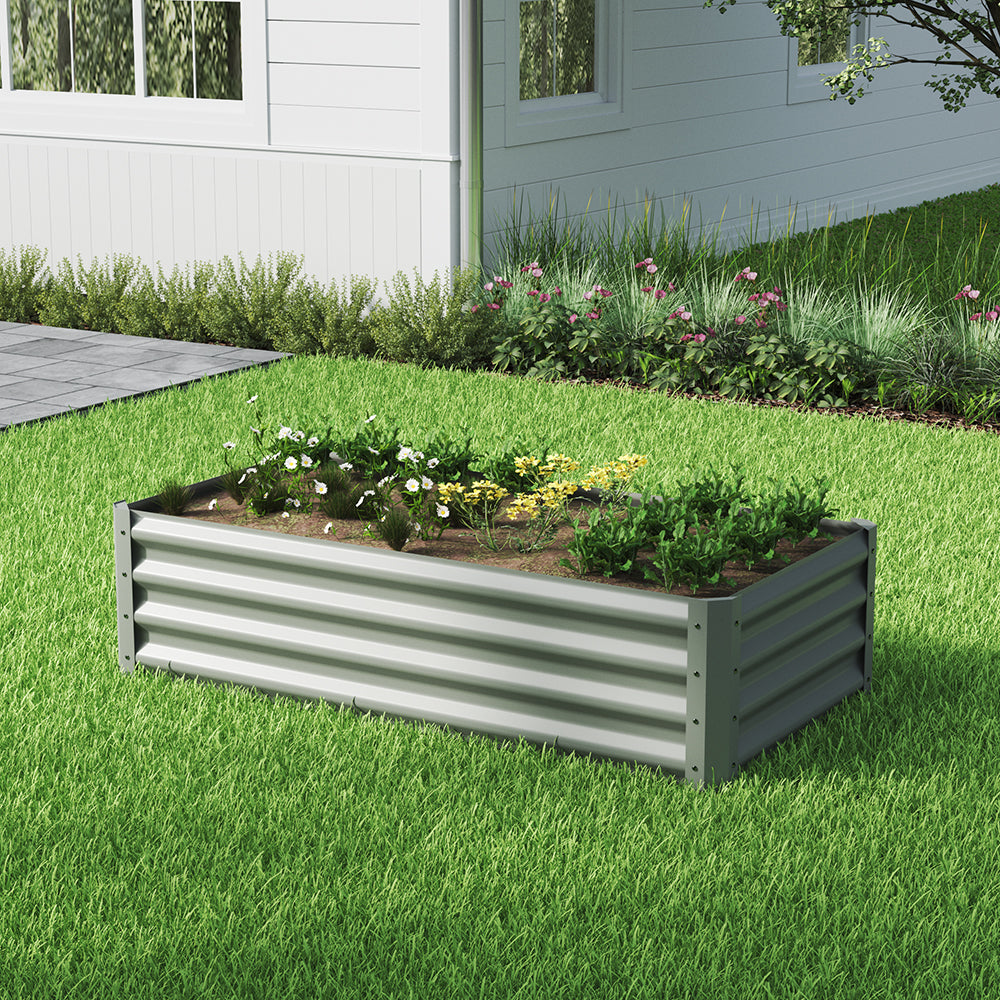 Outdoor Galvanized Steel Garden Bed