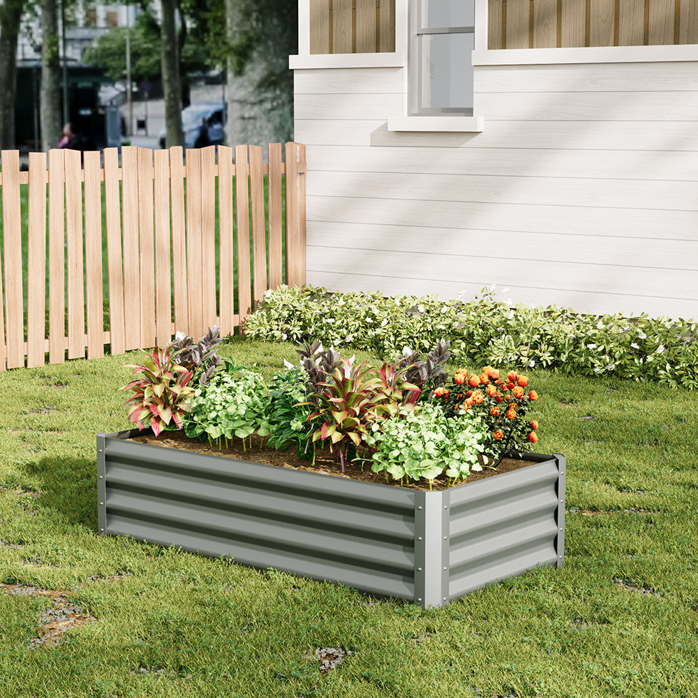 Outdoor Galvanized Steel Garden Bed