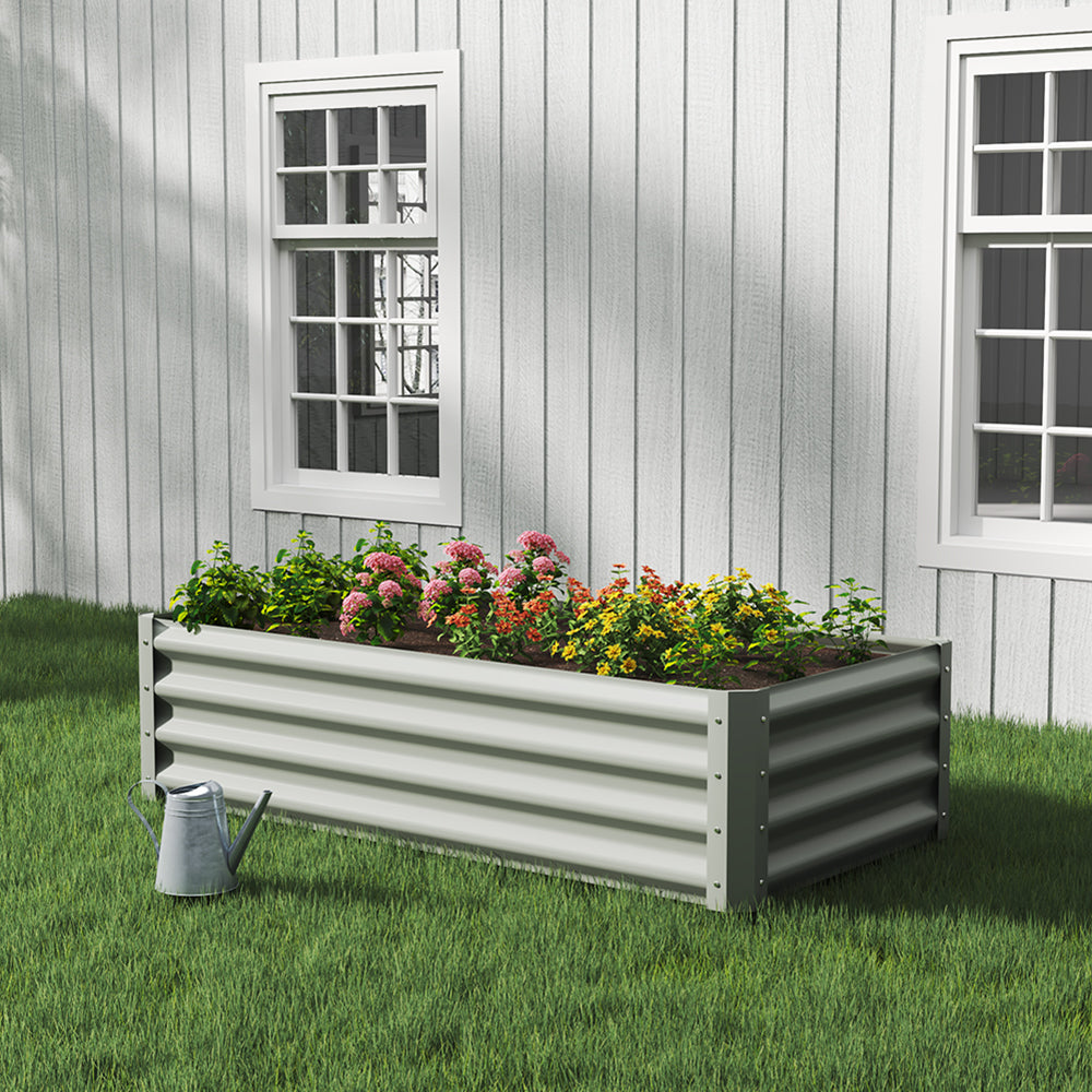Outdoor Galvanized Steel Garden Bed