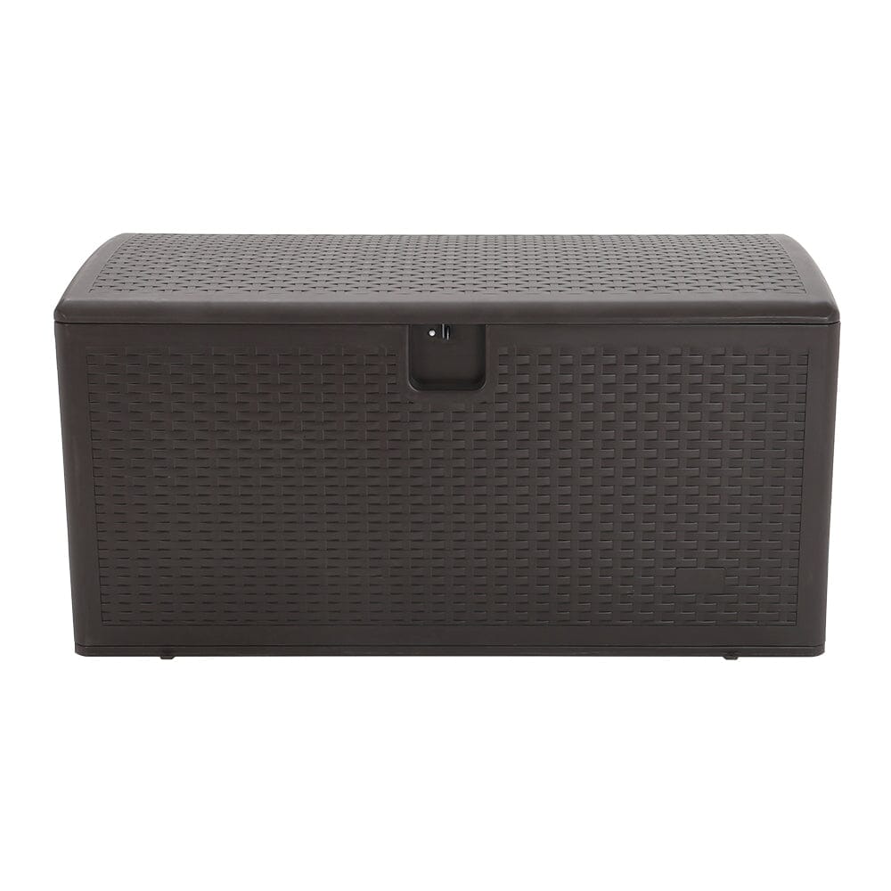 127cm W 99 Gallons Rattan Garden Storage Outdoor Deck Box