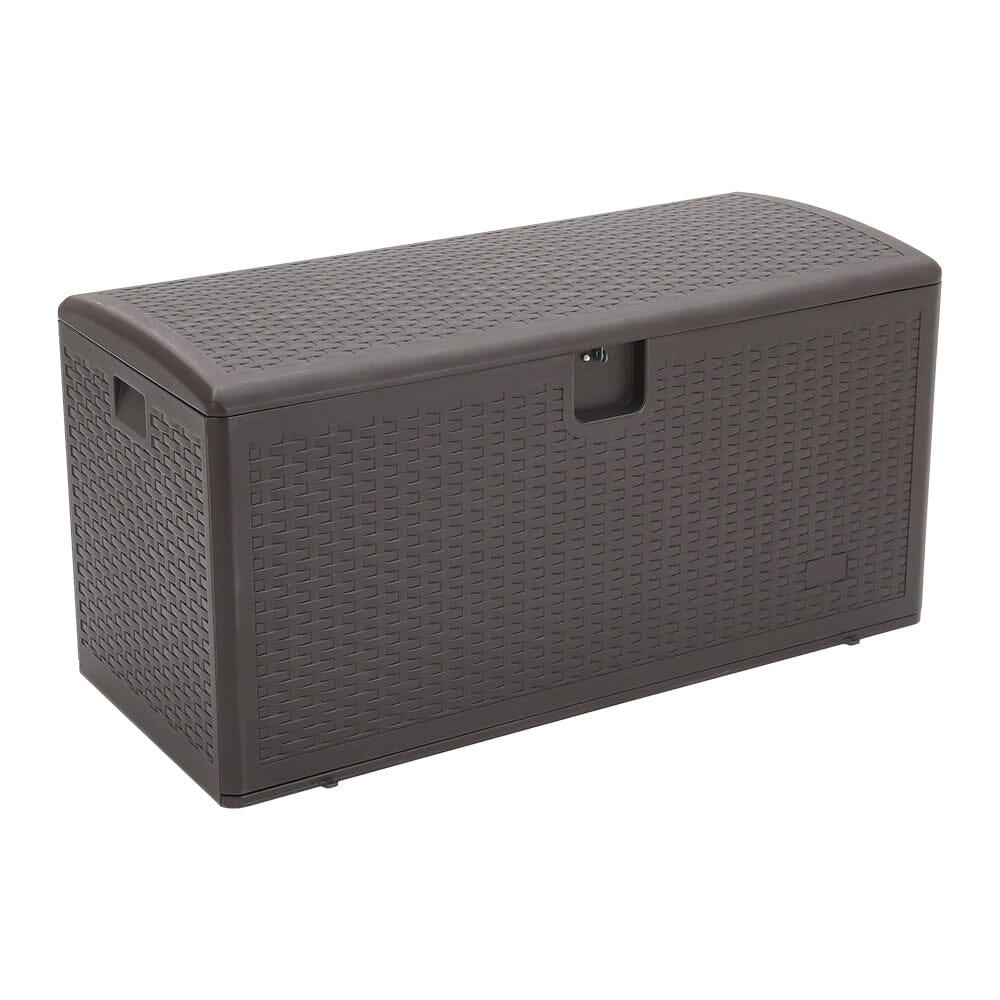 127cm W 99 Gallons Rattan Garden Storage Outdoor Deck Box