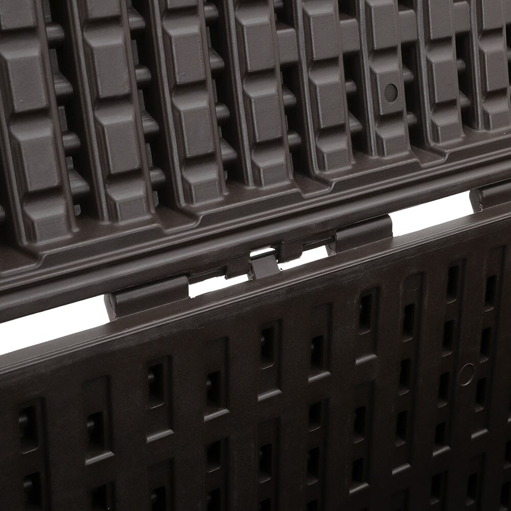 127cm W 99 Gallons Rattan Garden Storage Outdoor Deck Box