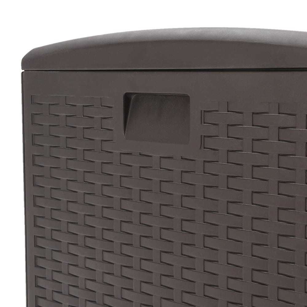 127cm W 99 Gallons Rattan Garden Storage Outdoor Deck Box