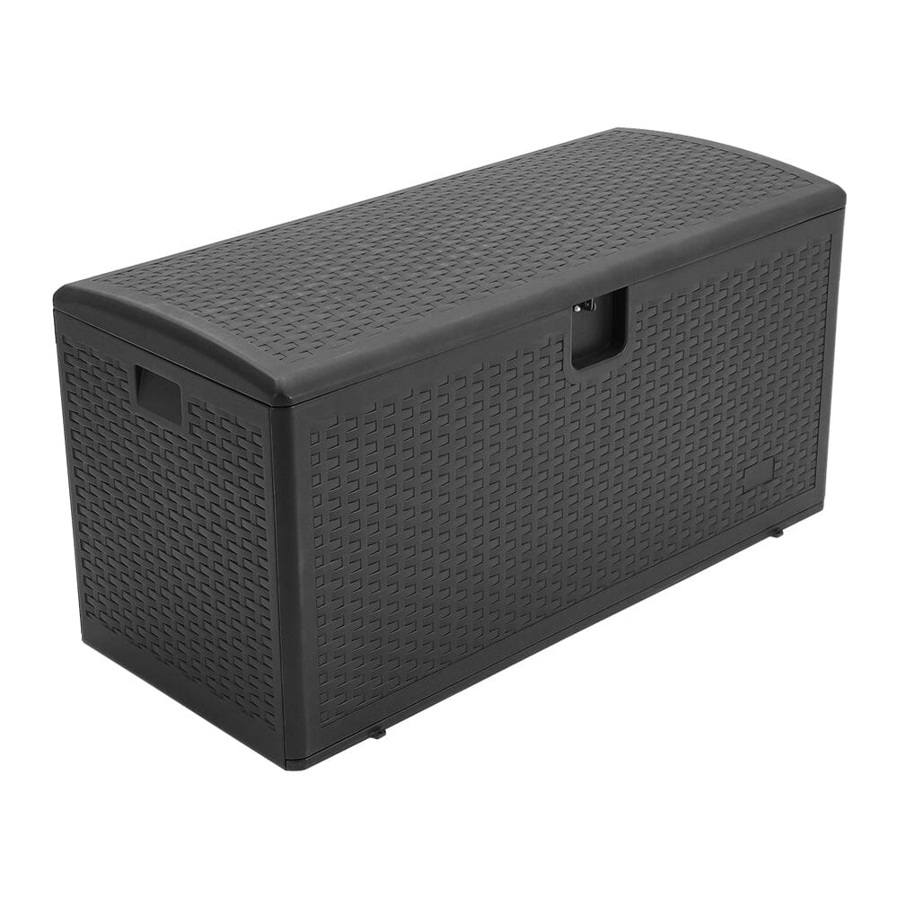 127cm W 99 Gallons Rattan Garden Storage Outdoor Deck Box