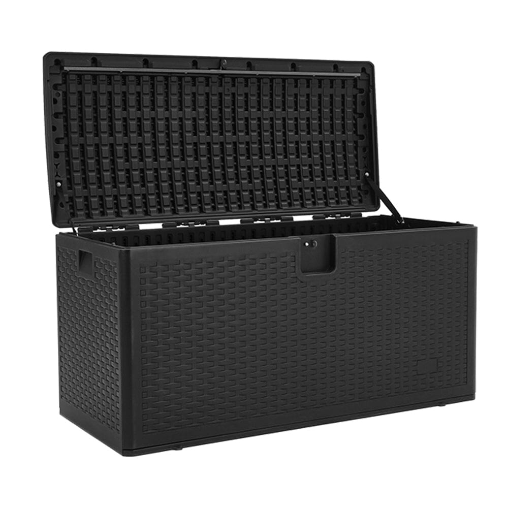 127cm W 99 Gallons Rattan Garden Storage Outdoor Deck Box