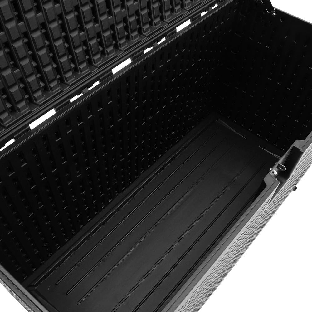 127cm W 99 Gallons Rattan Garden Storage Outdoor Deck Box