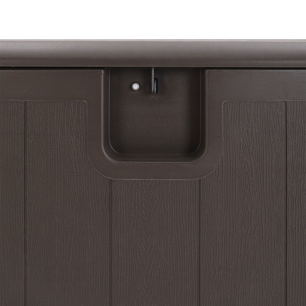 127cm W 99 Gallons Rattan Garden Storage Outdoor Deck Box