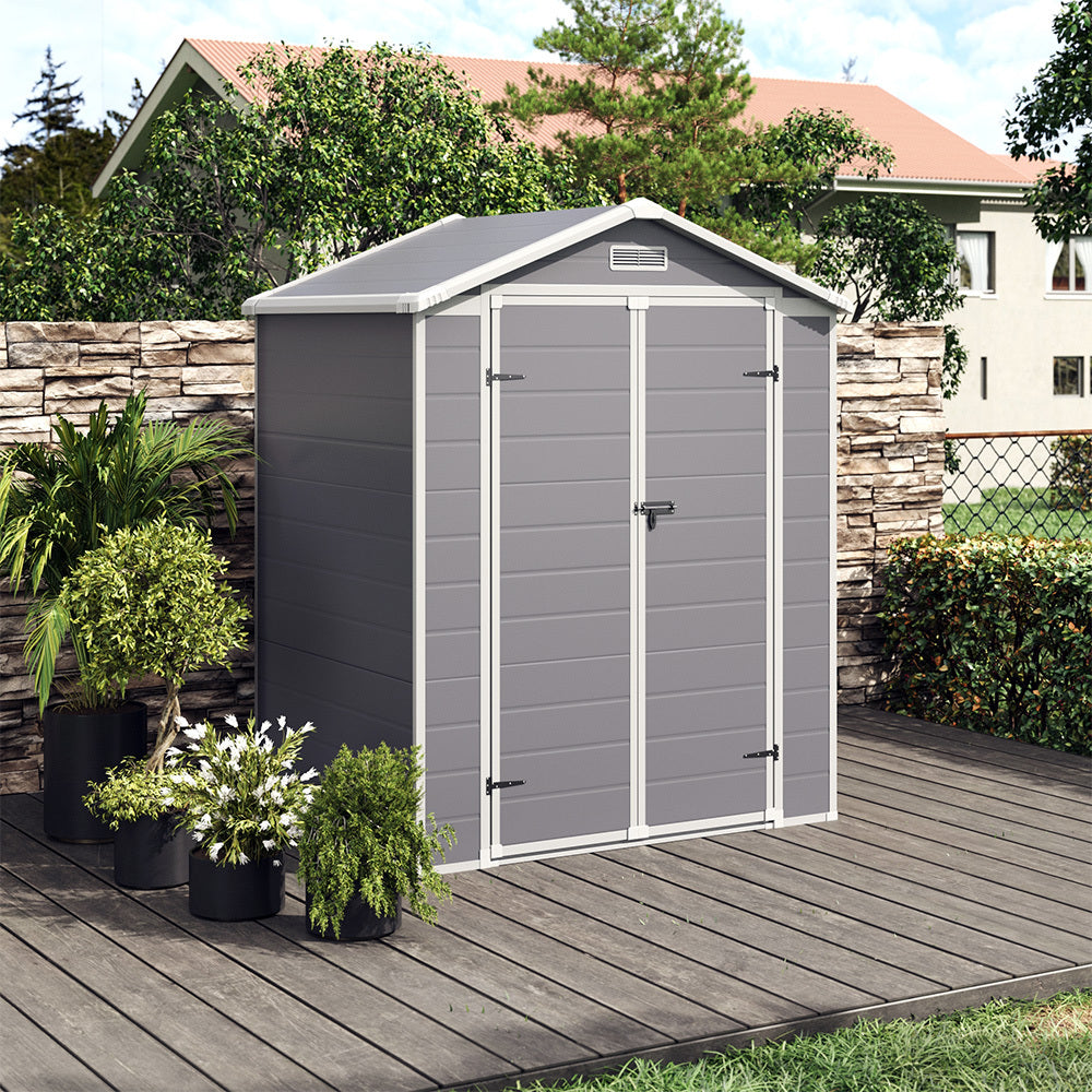 5ft Wide Plastic Shed for Outdoor Garden Tool Storage