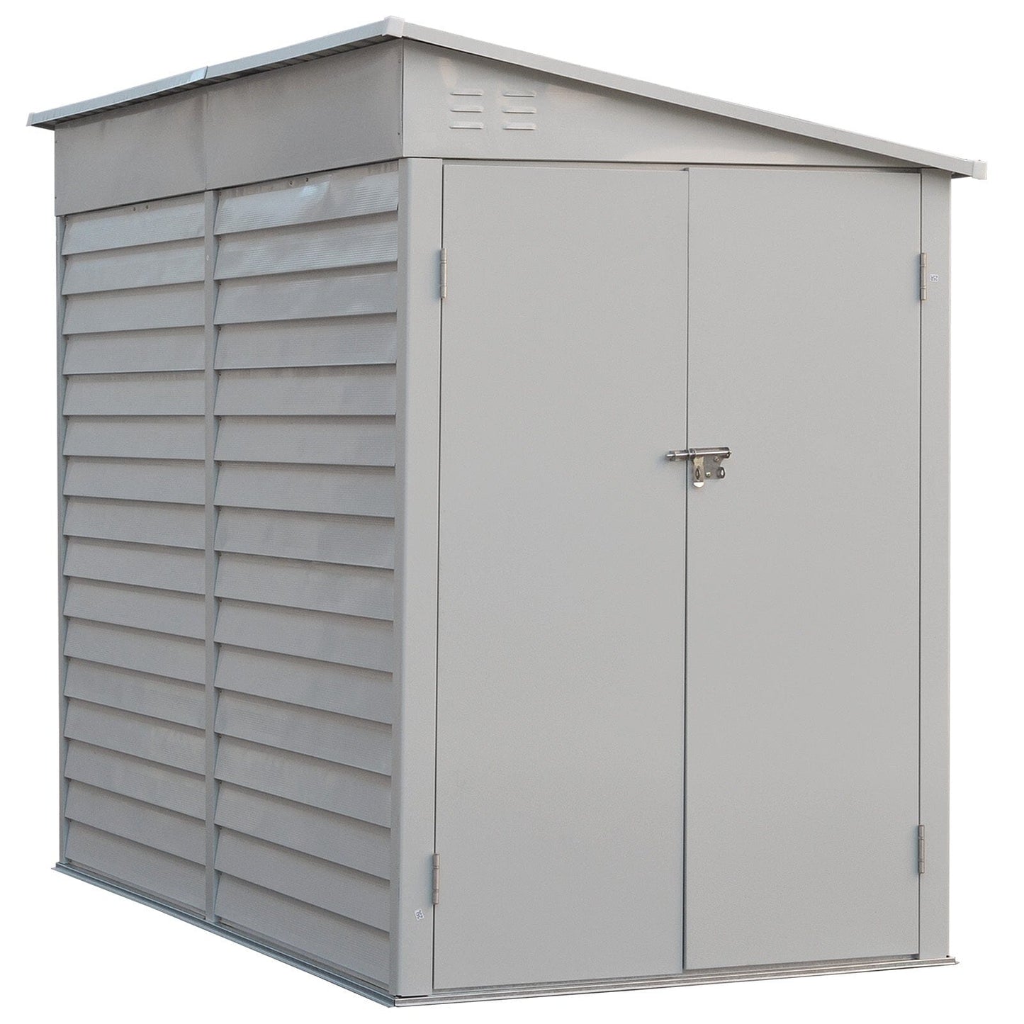 Lockable Metal Motorcycle Storage Shed for Outdoor Storage