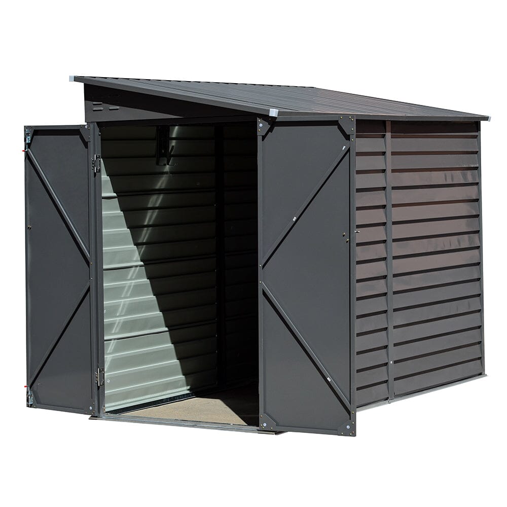 Lockable Metal Motorcycle Storage Shed for Outdoor Storage