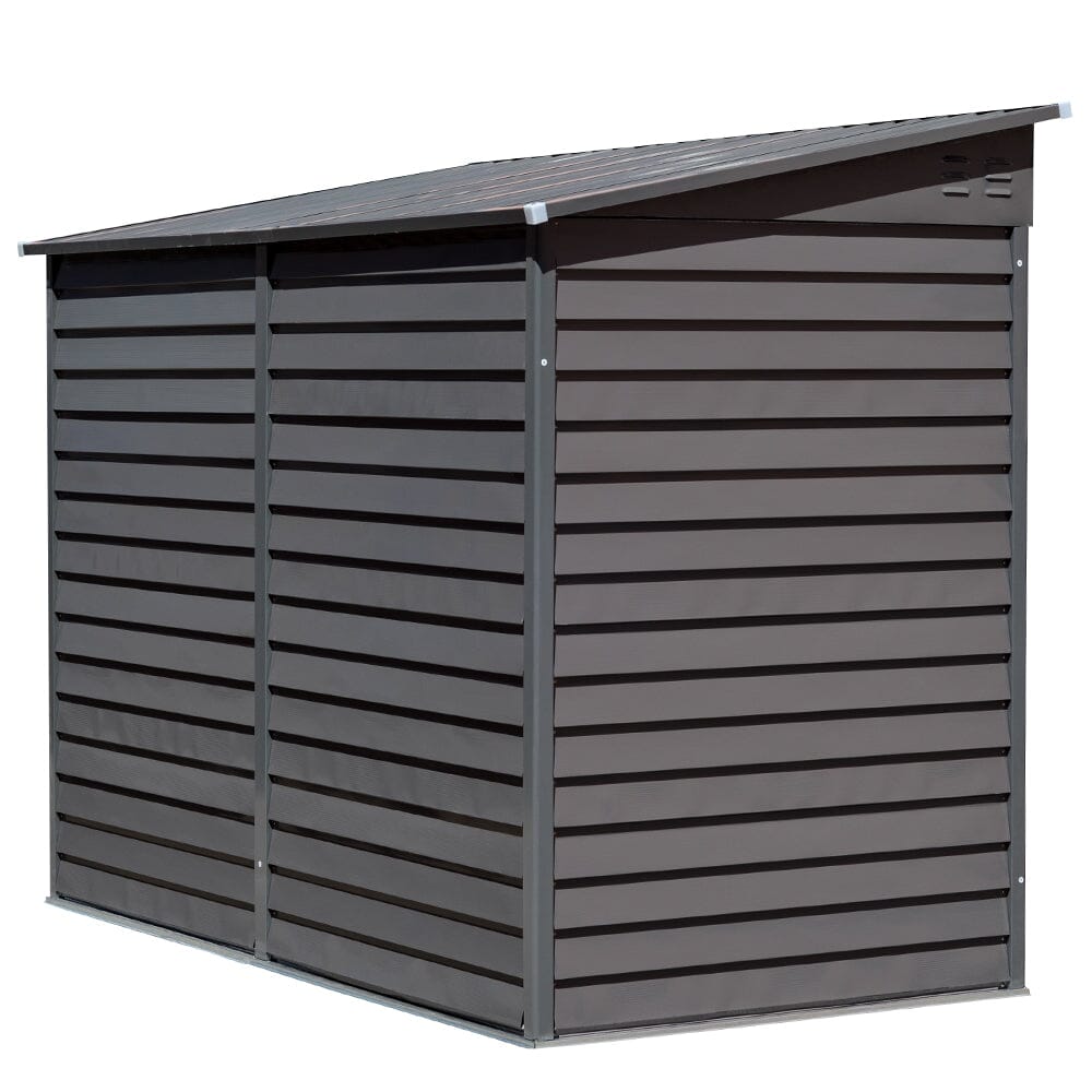 Lockable Metal Motorcycle Storage Shed for Outdoor Storage