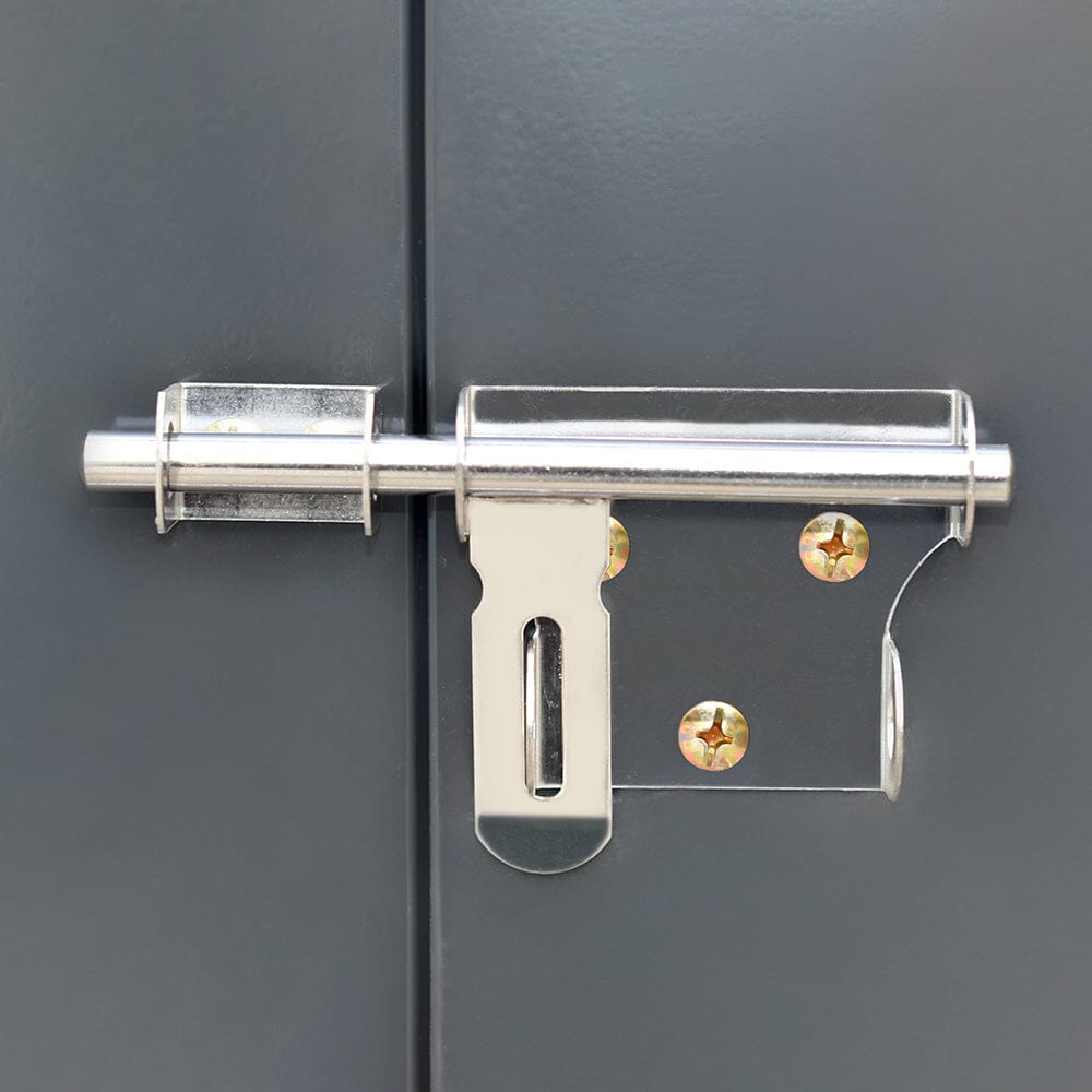 Lockable Metal Motorcycle Storage Shed for Outdoor Storage